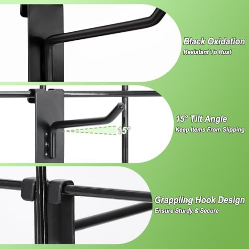 60 Pcs Gridwall Hooks, 4 Inch Grid Wall Hook Display for Gridwall Panels - Image 3