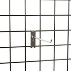 Econoco Gridwall Display Hooks, 96 Pack, Chrome, 12in - Image 2