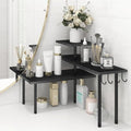 Homode Bathroom Counter Organizer Corner Shelf, Kitchen Countertop Organizer, 3 Tier Wood Counter Shelf Stand for Over The Sink, Coffee Station, Desktop, Black by Homode