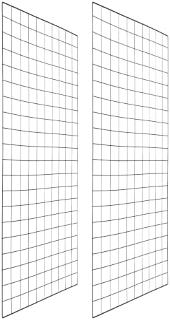 PATIKIL Wire Grid Panels Gridwall Panel 39" x 20" Black 2Pcs by PATIKIL