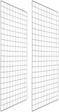 PATIKIL Wire Grid Panels Gridwall Panel 39" x 20" Black 2Pcs by PATIKIL