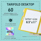 Tarifold Desktop Reference Display System, 60 Pockets, Yellow - Image 2