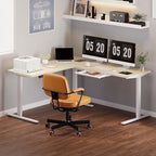 FLEXISPOT 71 x 63 Reversible L-Shaped Corner Standing Desk with Drawers - Image 2
