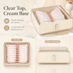 Bra Organizer for Closet, Stackable Pull-Out Drawer with Clear Top, Bra Storage Box for A-C Cup Bras, Teen Bras, Lingerie, Underwear, Socks, Scarves and Baby Clothes - Image 5