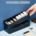 Tatuo Cord Organizer Box with Lid, Black, 4 Pack - Image 4