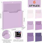 Fuutreo Magnetic Wall File Holder,6pcs,Violet Color,Vertical-large - Image 2