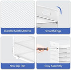 7 Tier Paper Organizer for Desk with Letter Trays & Handle White - Image 4
