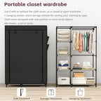 Calmootey Portable Closet Organizer, Space-Saving Storage System for Home - Image 6
