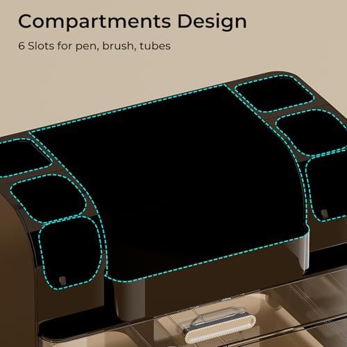 UFORU Makeup Organizer Countertop with 2 Large Drawers for Vanity Bathroom - Image 5