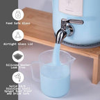 2 Pack Glass Laundry Detergent Dispenser,Sturdy glass Fabric Softener Dispenser With Leak Proof Pump,Reusable Container & Bamboo Stand-108Oz Big Laundry Soap Container For Washer Room Organization (2) - Image 3
