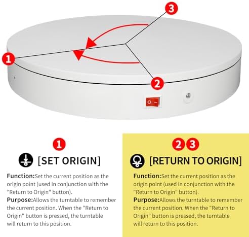 15.8In Remote Motorized Electric Turntable Rotating Display Stand Rotating Platform Photography Turntable motorized lazy susan base giratoria para for Photography,3D Scanner,(Load Range:132~400lbs) - Image 6