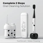 MIPOW Miffy Brush GO i4 Electric Toothbrush & Mini Water Flosser Combo Set, Slim Rechargeable Sonic Toothbrush w/Travel Case & Ceramic Dock，Oral Care Kit for Travel - Image 2