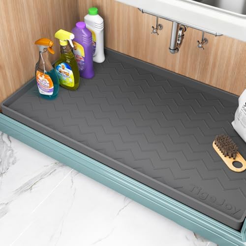 TigeJoy Under Sink Mats for Kitchen Waterproof 19" x 19", Cabinet Liner by TigeJoy
