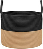 JMvicyroam 115L Extra Large Machine Washable Cotton Rope Blanket Basket by JMvicyroam