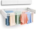 Maplefield Wall Mounted Foldable Drying Rack - Heavy Duty 50 lb Laundry Rack - Rust Resistant Indoor & Outdoor Use - Easy Wall Mount Installation by Maplefield