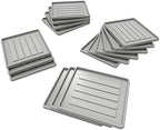 Storex School Locker - Office Cubicle Boot Tray, 12.38 x 11 x 0.8 Inches, Gray, 18-Pack (00803U18C) by Storex