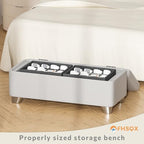 FHSQX 2 Pack Shoe Organizer for Closet,Fits up to 24 Pairs,Fabric Shoe Storage Bins,Large Shoe Box Storage Containers with Bottom Support for Shoes (Black, (16.5 * 12.6 * 9.5) x1) - Image 2