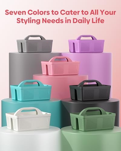 Portable Shower Caddy with Handle - 4 PCS, BPA-free, Pink - Image 6