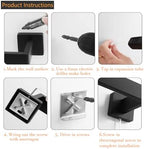 JOPOFI Towel Bar - 23.6 Inch Bathroom Towel Holder - Matte Black - Image 7