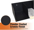 STEELMASTER by BankSupplies Steel Document Organizer - 4-Pockets - Black - Powder Coated Crinkle Finish - Scratch & Chip-Resistant - Check Separator, Deposit Slips, Letter Organizer, Money & Bills - Image 5