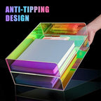2-Tier Letter Tray Stackable Acrylic Desk Organizer File Holder - Image 4