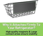Magnetic Shelf for Fridge, 2 Pack Seasoning Organizer with Strong Magnets for Kitchen Storage Organization, Moveable Magnetic Spice Rack for Refrigerator, Whiteboard, Kitchen Counter, Cabinet - Image 5
