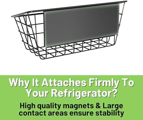 Magnetic Shelf for Fridge, 2 Pack Seasoning Organizer with Strong Magnets for Kitchen Storage Organization, Moveable Magnetic Spice Rack for Refrigerator, Whiteboard, Kitchen Counter, Cabinet - Image 5