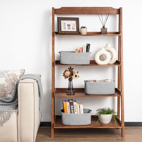 Goodpick 3-Pack Woven Storage Baskets for Closet,13 x 8 x 5 in - Image 2