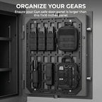 2-Pack Rigid Molle Panel, 15.6" x 11" ABS Plastic Modular Wall Mount Tactical Gear Organizer for Garage, Gun Safe & Vehicle - Image 4