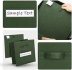 Fabric storage cubes (8 Pack) 11 Inch Cube Storage Bin, cube organizer bins with 8 Labels Window Cards & a Pen, Foldable cube organizer bins and Storage Box, Dark Green - Image 3