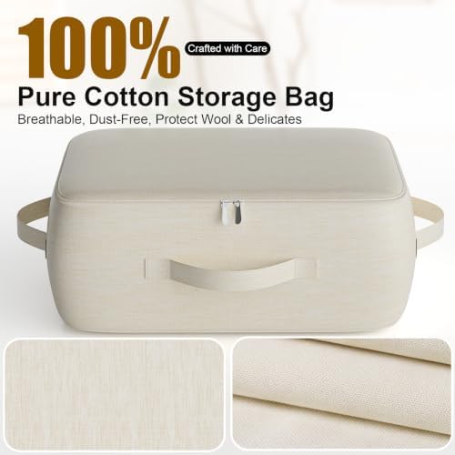 FadFun Higher Canvas Storage Bags with Reinforced Handles 2 Pack - Image 2