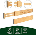 ROYAL CRAFT WOOD Adjustable Bamboo Drawer Dividers - Image 6