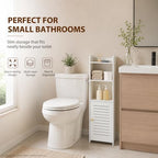 LuiceABC Upgraded Co-Extruded Board Toilet Paper Stand Cabinet for Bathroom - Image 4