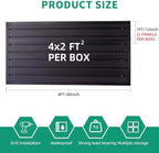 FRAYSCENT Slat Wall Paneling Garage Slat Wall Storage Systems Slatwall Panels Power Tool Organizer Wall Mount, PVC Garage Storage & Organization Products Slate Board (Black, 4ft x 2ft) - Image 3