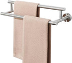 Alise Double Towel Bar,16" Towel Racks for Bathroom Wall Mounted,Nickel by Alise
