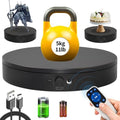 Motorized Rotating Display Stand with Remote, 7.87in 360 Electric Turntable for Display,Photography,3D Scanner Models, Motorized Lazy Susan and Photography Turntable Control Angle/Speed,Step/Swing/Continuous Rotation by ComXim