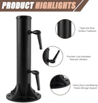 Patio Umbrella Base Outdoor Umbrella Mount Holder Round Heavy Duty - Image 3