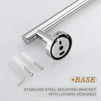 USHOWER 4PCS Polished Chrome Bathroom Accessories Set,18-Inch Towel Bar Set - Image 5