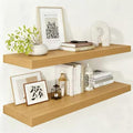 Vivelove 12 Inch Deep Floating Shelves 36” Set of 2, Oak by VIVELOVE