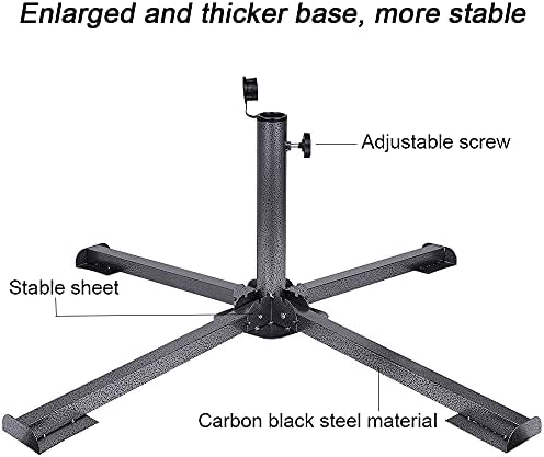 Foldable Patio Sun Shade Anchor Holder Adjustable Portable Beach Anchor Heavy Duty Tempered Iron Outdoor Patio Umbrella Base Holder - Image 5