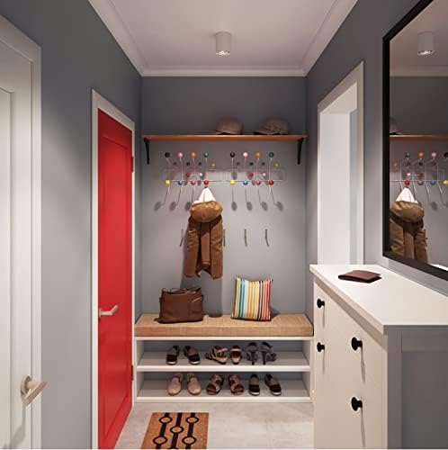 SHISEDECO Classic Mid Century Modern Home Hang it All Coat Rack Multicolor - Image 5
