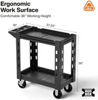 KLEIN TOOLS 54834MB MODBox Service Utility Cart, 18-Inch Width, 6-Inch Wheels, Rolling Storage Cart, Heavy Duty 500lb Capacity for Office, Jobsite or Warehouse - Image 2