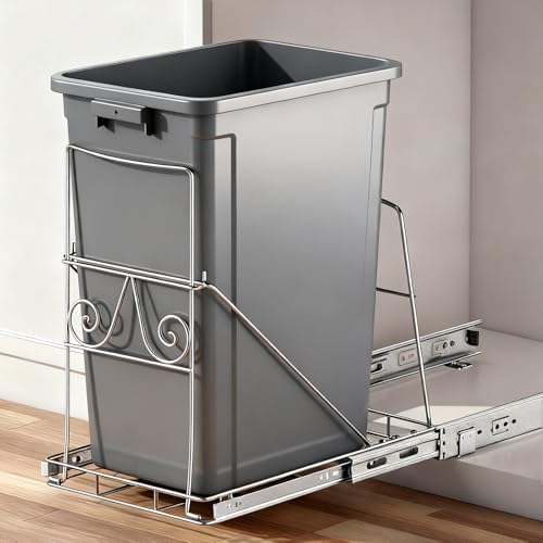 Pull Out Trash Can Under Cabinet for 7–11 Gallons Trash Can, No Bin by XYLOME