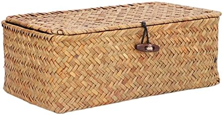 Natural Woven Seagrass Storage Basket (L) - Image 7