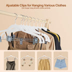 Stormix Baby Velvet Hangers with Adjusted Clips Non-Slip 24 Pack - Image 3