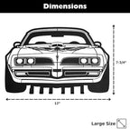 MOOH Metal Automotive Key Holder with 6 Hooks - Unique Wall Mounted Car Lovers Gifts for Men & Women - Cool Man Cave Decor (Pontiac Firebird 1977, Black) - Image 7