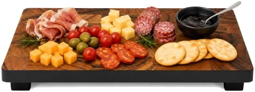 Woodard & Charles Raised Acacia Wood Serving Tray, 16" x 8" x 1.75", 4 Pack - Image 4