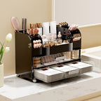 UFORU Makeup Organizer Countertop with 2 Large Drawers for Vanity Bathroom - Image 2