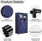 SORCEDAS Portable Closet Wardrobe with Hanging Rods Shelves Clothes Storage - Image 4