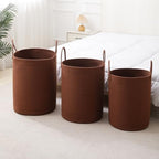 Laundry Basket Hamper Tall Rope Storage Woven for Blanket toys Dirty Clothes in Living Room Bathroom Bedroom (Dark Brown, 100L/26.4Gal) - Image 6